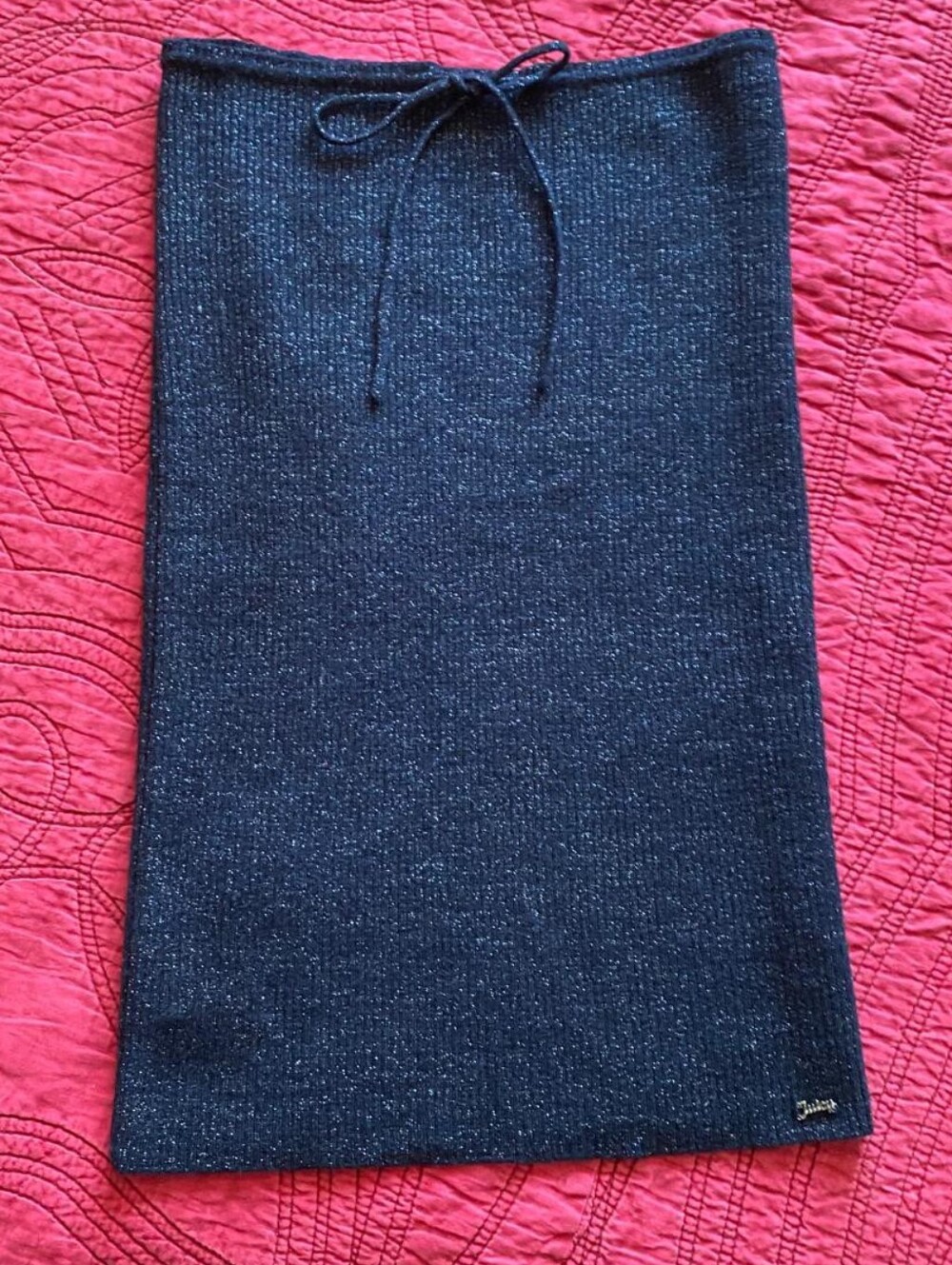 Vintage Juicy Couture Sparkle Blue Knit Skirt